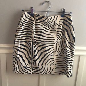 Cache zebra print skirt